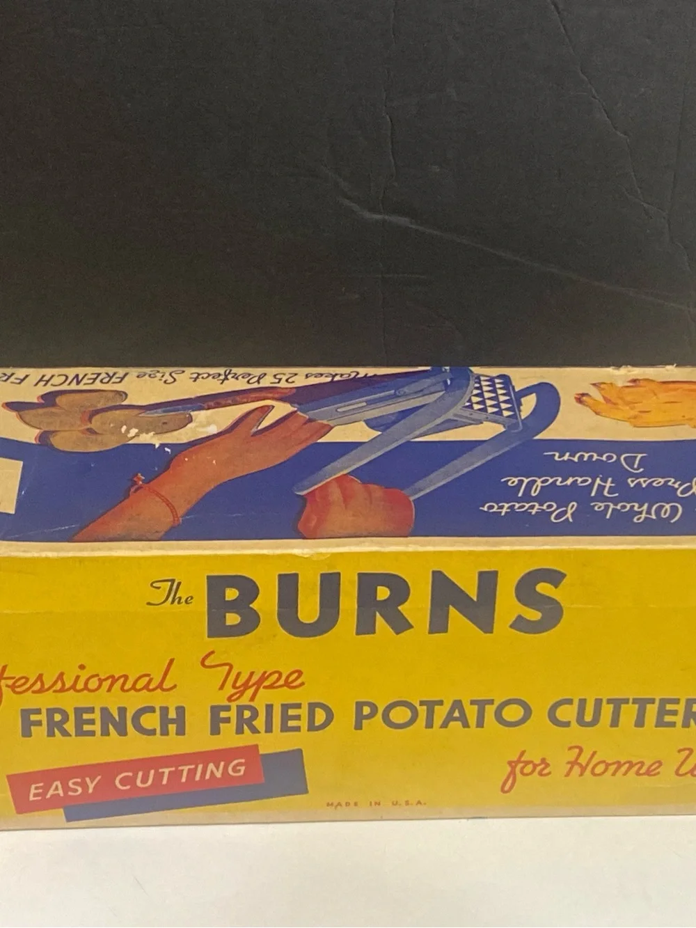 Vintage 1950s Burns Potato Cutter in original box